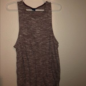 Purple fitted tank top